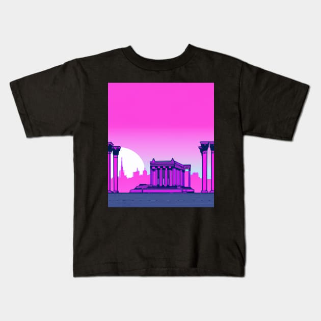 Ancient temple in the city Kids T-Shirt by SJG-digital